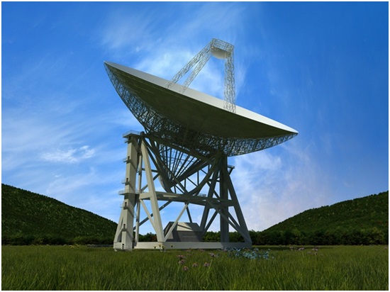 天問一號(hào)火星探測(cè)器，70米天線（GRAS-4）建成效果圖
